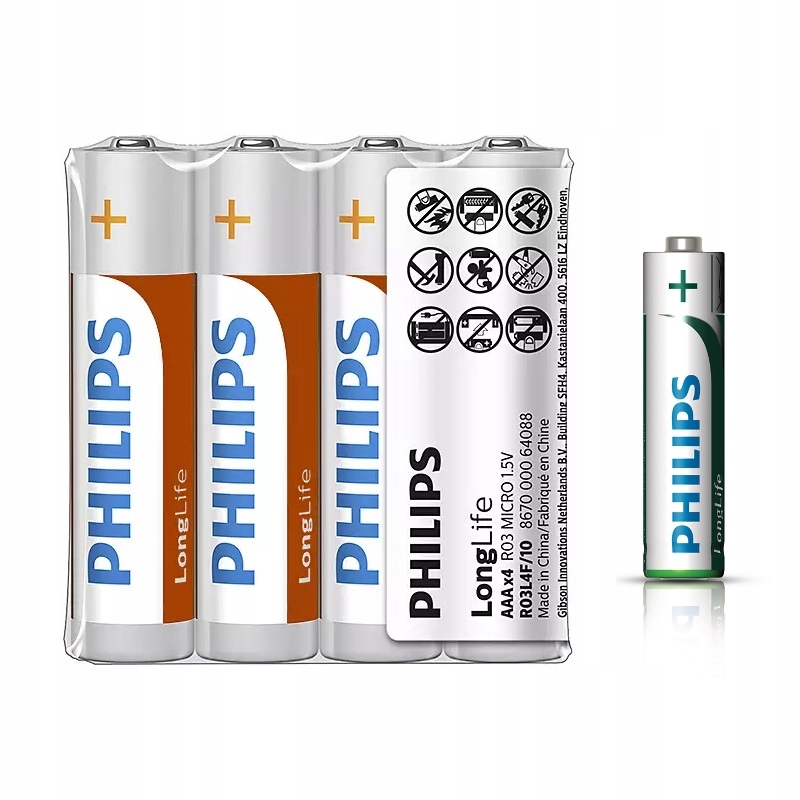 Battery Philips extra zinc chloride AAA