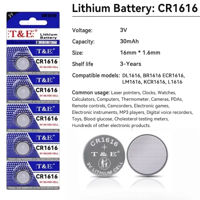 Battery T&E CR1616