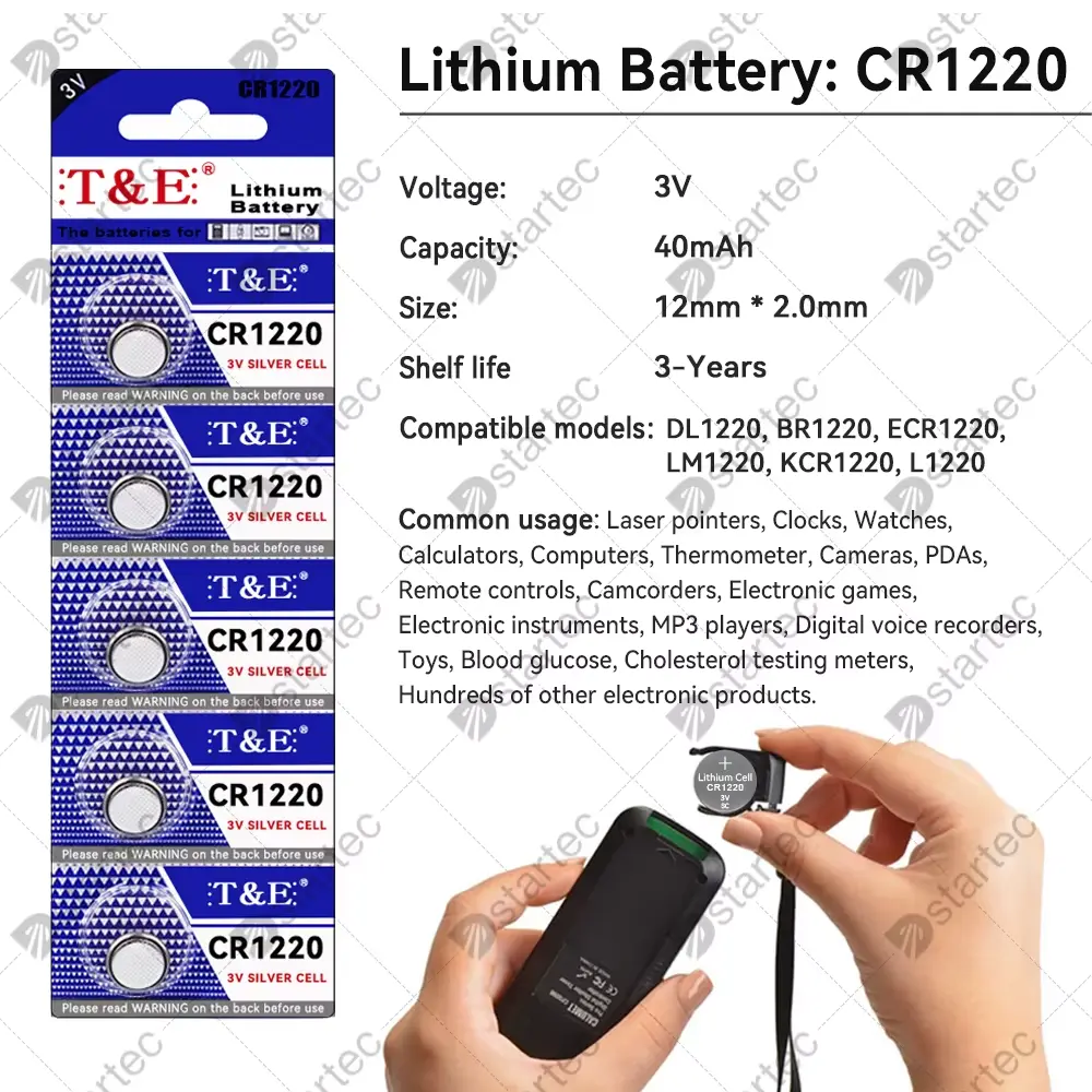 Battery T&E CR1220