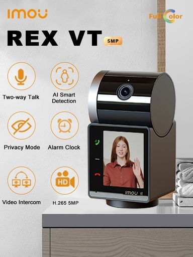 [IPC-S2VP-5M9WR] Imou_5MP INDOOR VIDEO INTERCOM IMOU AI DETECTION REX VT